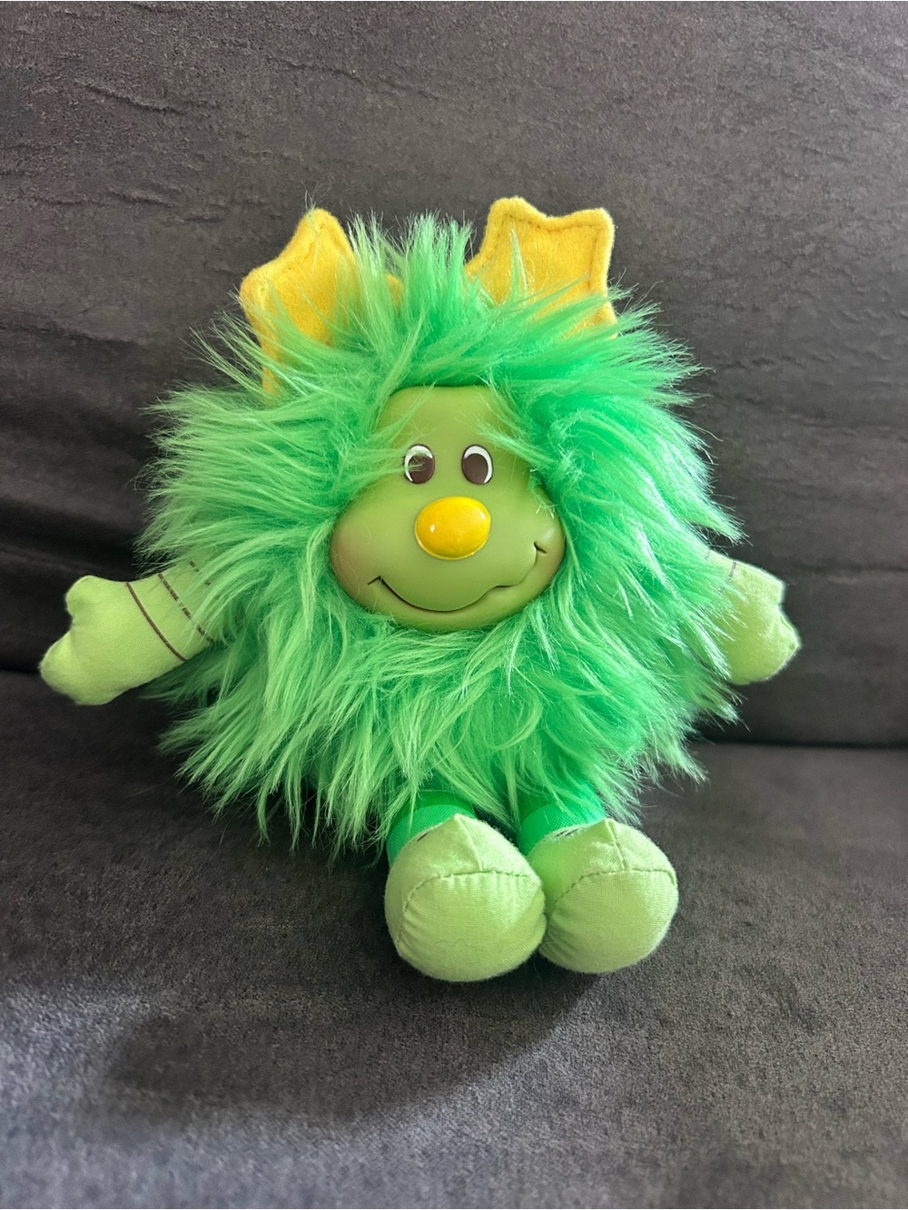 Vintage Hallmark Rainbow Brite Lucky Green Sprite Doll 7”